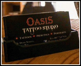 Oasis TattooStudio, Dame Street, Temple Bar, Dublin 2 - Tel: 087 741 7521