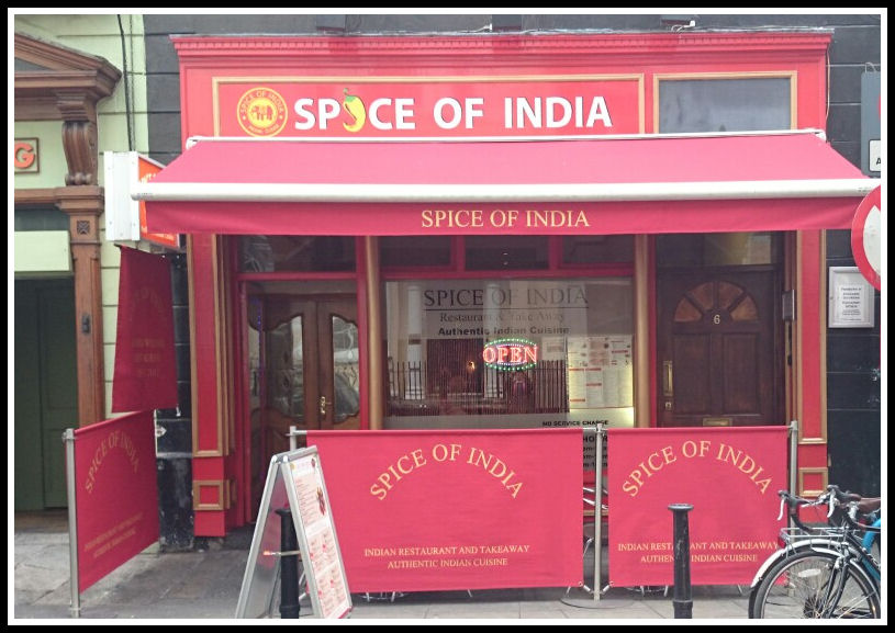 Spice Of India, 6 South William Street - Tel: 01 677 6873
